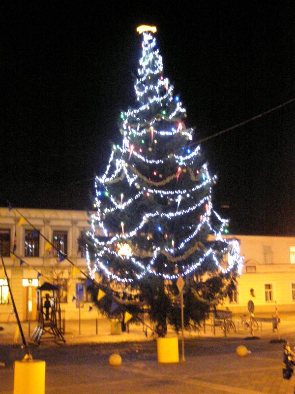 Vánoční strom 2011 na Náměstí TGM v Přerově